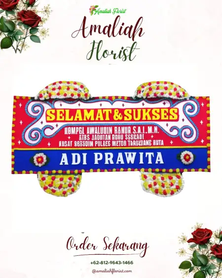 Papan Bunga Ucapan Selamat Sukahening